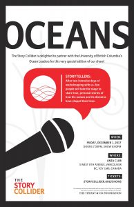 Story Collider Performance on Oceans, December 1st